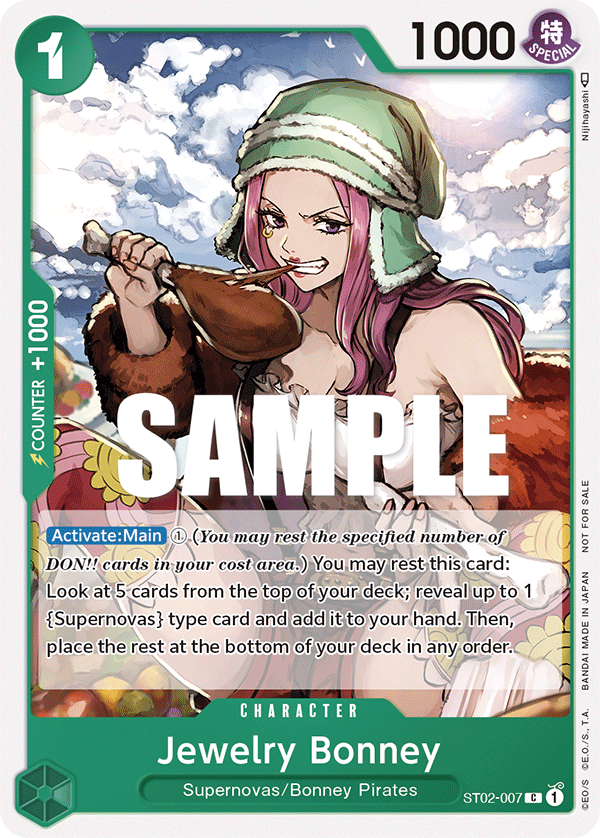 Jewelry Bonney (Tournament Pack Vol. 3) [Participant] full card art