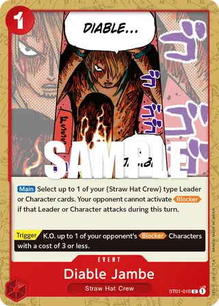 Diable Jambe #ST01-016 · Revision Pack Cards One Piece card