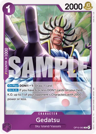 Gedatsu #OP15-063 · Adventure on Kami's Island One Piece card