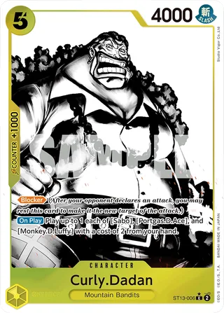 Curly.Dadan (Parallel) #ST13-006-parallel · ST-13: Ultra Deck The Three Brothers One Piece card
