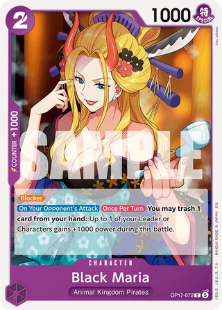 Black Maria #OP17-072 · The World's Strongest Warriors One Piece card