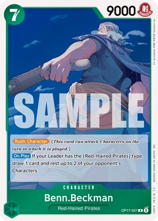 Benn.Beckman #OP17-027 · The World's Strongest Warriors One Piece card