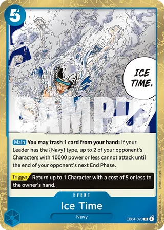 Ice Time #EB04-028 · The Azure Sea's Seven One Piece card