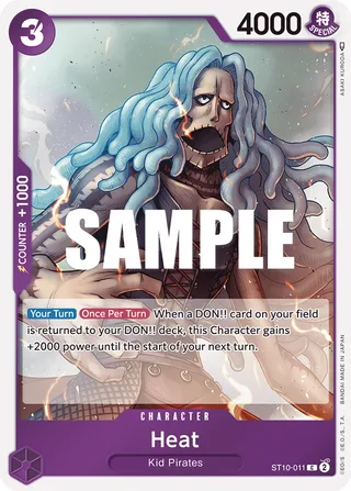 Heat #ST10-011 · ST-10: Ultra Deck The Three Captains One Piece card