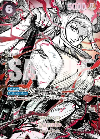 Yamato (SP) #OP16-098-sp · The World's Strongest Warriors One Piece card