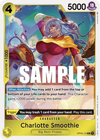 Charlotte Smoothie #OP03-110 · ST-20: Starter Deck 20 YELLOW Charlotte Katakuri One Piece card