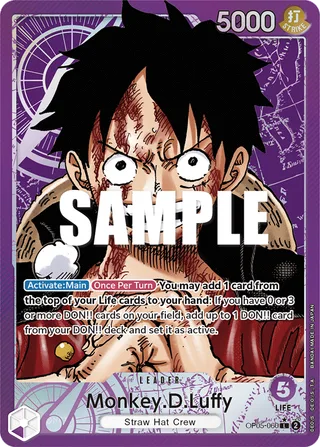 Monkey.D.Luffy (Alternate Art) #OP05-060-alternate-art · Awakening of the New Era One Piece card