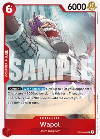 Wapol #OP08-014 · Two Legends One Piece card