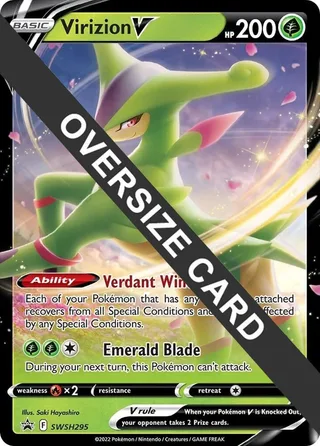 Virizion V - SWSH295 #SWSH295 · Jumbo cards Pokémon card