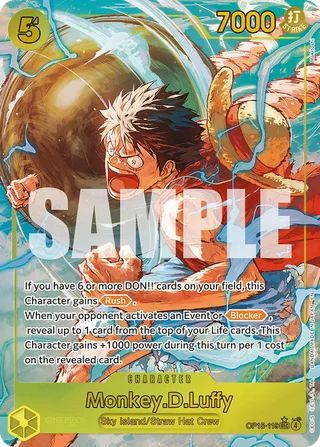 Monkey.D.Luffy (Alternate Art) #OP15-119-alternate-art · Adventure on Kami's Island One Piece card
