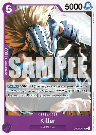Killer #OP09-064 · Emperors in the New World One Piece card