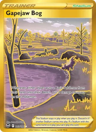 Gapejaw Bog #213 · Silver Tempest Pokémon card
