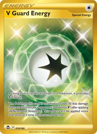 V Guard Energy #215 · Silver Tempest Pokémon card