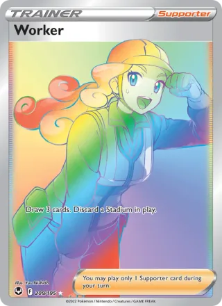 Worker #209 · Silver Tempest Pokémon card