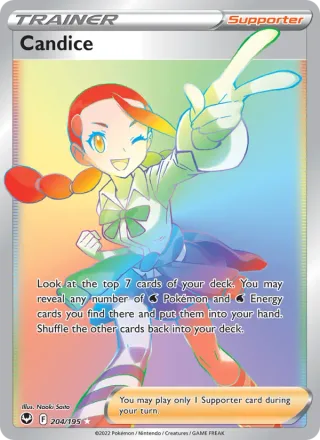Candice #204 · Silver Tempest Pokémon card