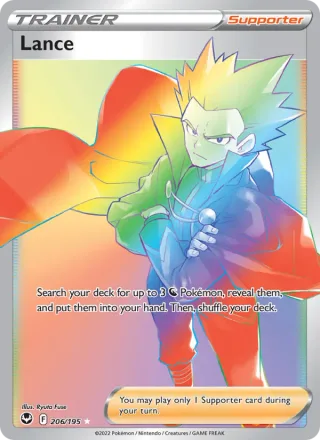Lance #206 · Silver Tempest Pokémon card