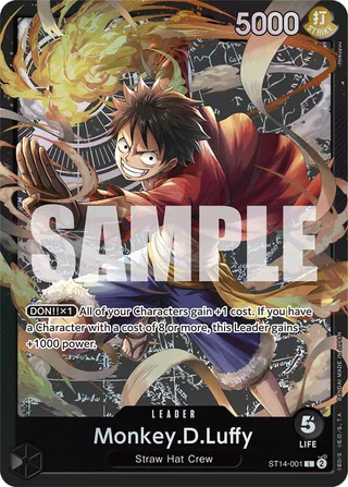 Monkey.D.Luffy #ST14-001 · ST-14: Starter Deck 14 3D2Y One Piece card