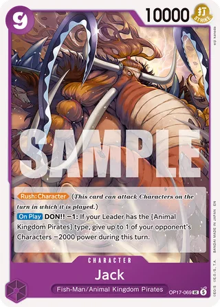 Jack #OP17-069 · The World's Strongest Warriors One Piece card