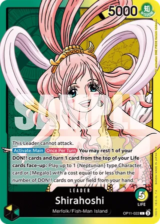 Shirahoshi #OP11-022 · A Fist of Divine Speed One Piece card