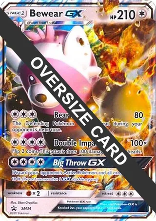 Bewear GX - SM34 (Black Star Promos) #SM34 · Jumbo cards Pokémon card