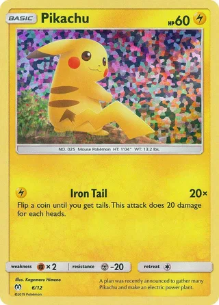 Pikachu #6 · McDonald's Collection 2019 Pokémon card
