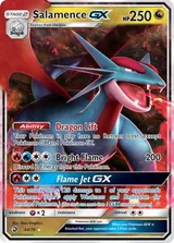 Salamence GX · Dragon Majesty Pokémon card