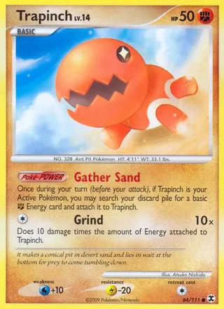 Trapinch #84 · Rising Rivals Pokémon card