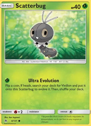 Scatterbug #6 · Forbidden Light Pokémon card