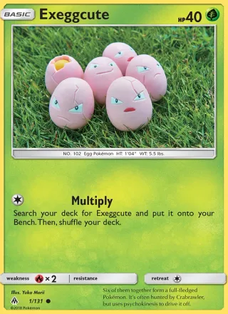 Exeggcute #1 · Forbidden Light Pokémon card