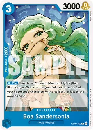 Boa Sandersonia #OP07-050 · 500 Years in the Future Pre-Release Cards One Piece card