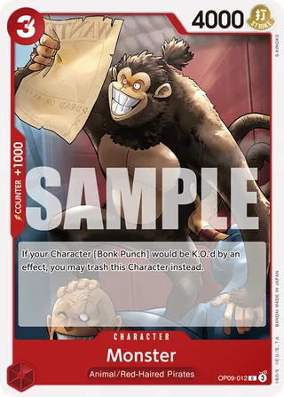 Monster #OP09-012 · Emperors in the New World One Piece card