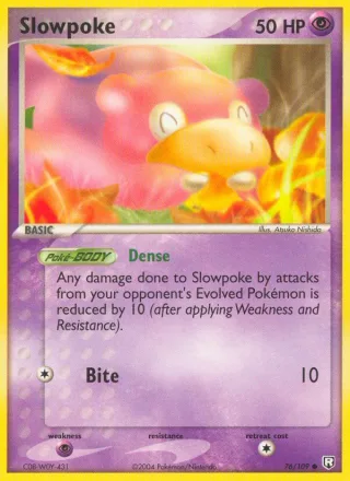 Slowpoke #76 · Team Rocket Returns Pokémon card