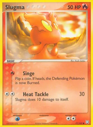 Slugma #77 · Team Rocket Returns Pokémon card