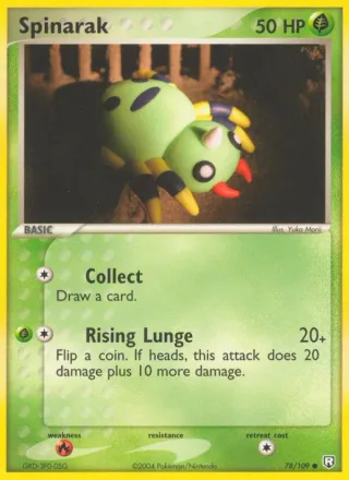 Spinarak #78 · Team Rocket Returns Pokémon card