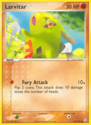 Larvitar #62 · Team Rocket Returns Pokémon card