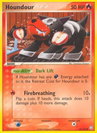 Houndour #60 · Team Rocket Returns Pokémon card