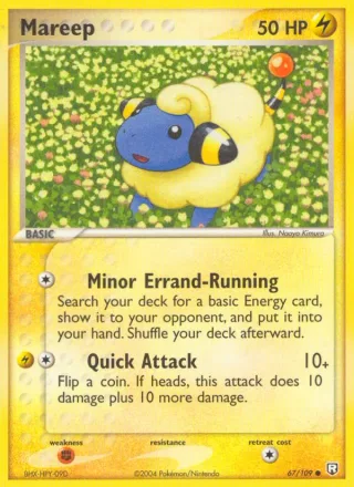 Mareep #67 · Team Rocket Returns Pokémon card