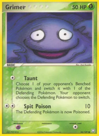 Grimer #56 · Team Rocket Returns Pokémon card