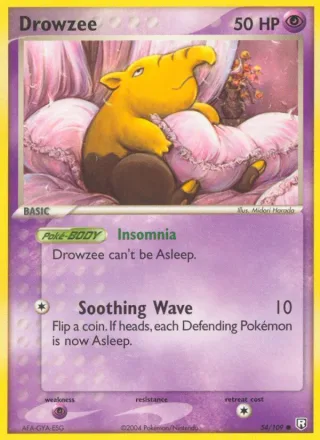 Drowzee #54 · Team Rocket Returns Pokémon card