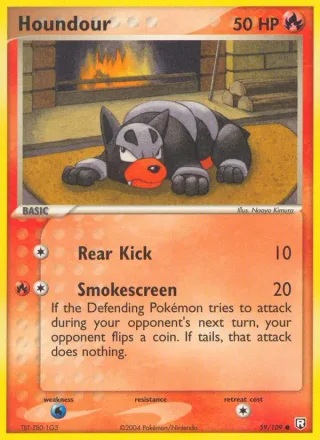 Houndour #59 · Team Rocket Returns Pokémon card