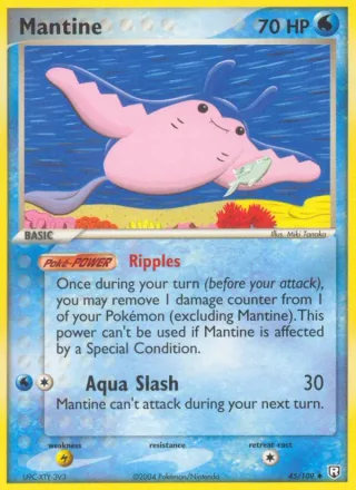 Mantine #45 · Team Rocket Returns Pokémon card