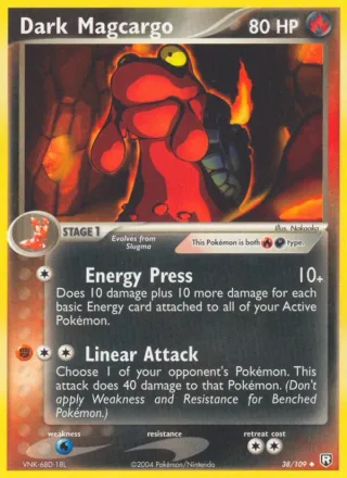 Dark Magcargo #38 · Team Rocket Returns Pokémon card