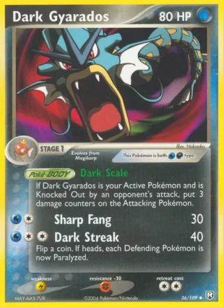 Dark Gyarados #36 · Team Rocket Returns Pokémon card