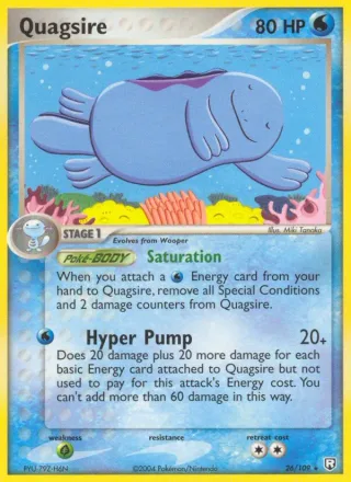 Quagsire #26 · Team Rocket Returns Pokémon card