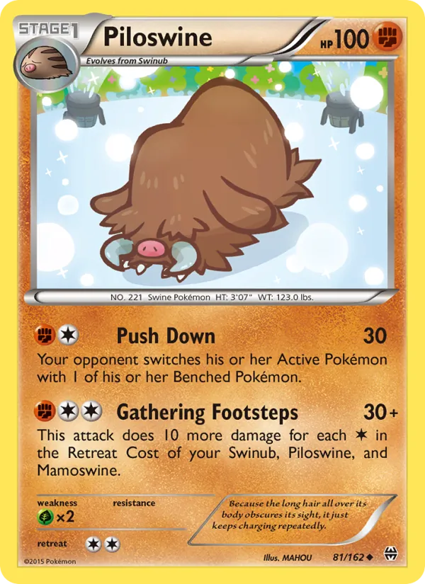 Piloswine full card art