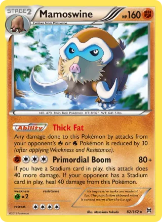 Mamoswine #82 · BREAKthrough Pokémon card