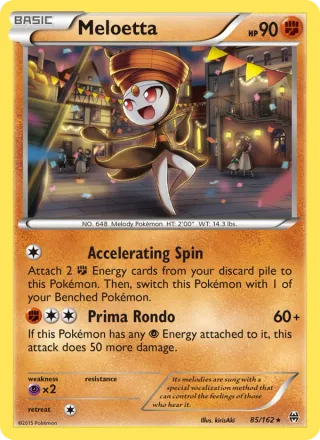 Meloetta #85 · BREAKthrough Pokémon card