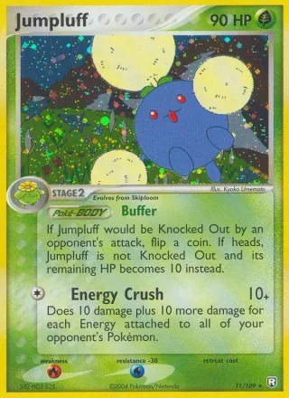 Jumpluff #11 · Team Rocket Returns Pokémon card