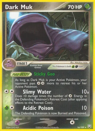 Dark Muk #16 · Team Rocket Returns Pokémon card