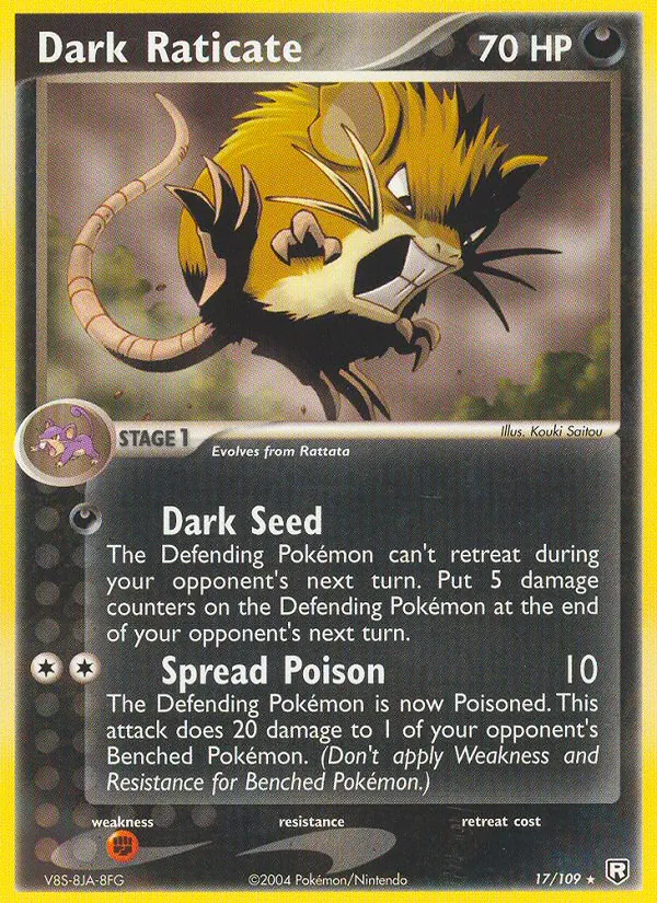 Dark Raticate full card art